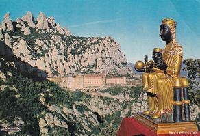 Postkarten: 2193 Montserrat (Barcelona) - Nuestra Señora de Montserrat y el Monasterio / La Moreneta
